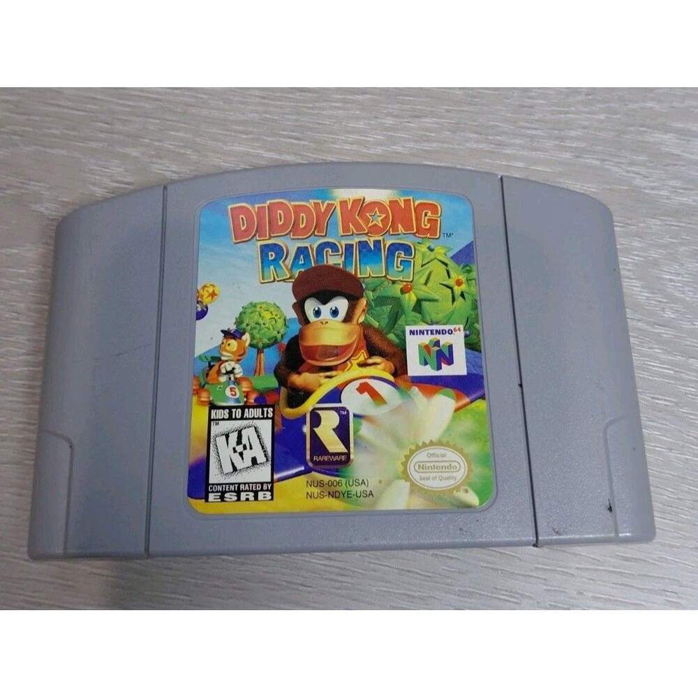 Diddy Kong Racing Nintendo 64 1997 N64 TESTED & WORKS O
